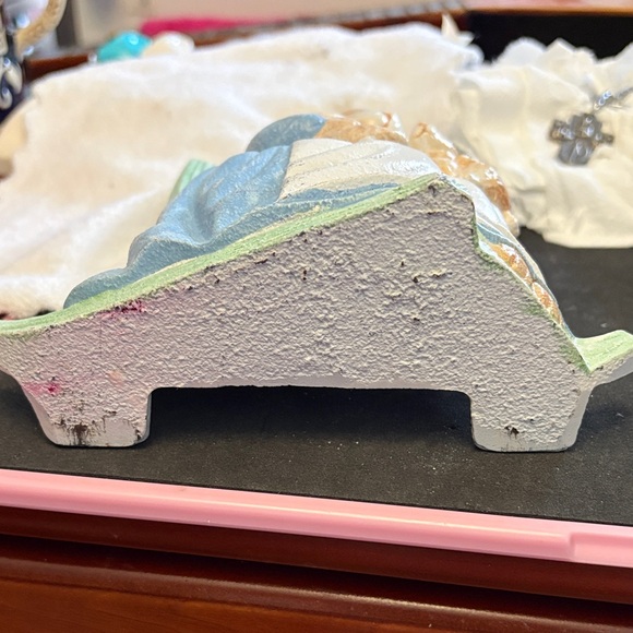 Charming Rabbit Figurine with Baby Bunnies (Schmidt Cast Iron Door Stopper) - Picture 5 of 7